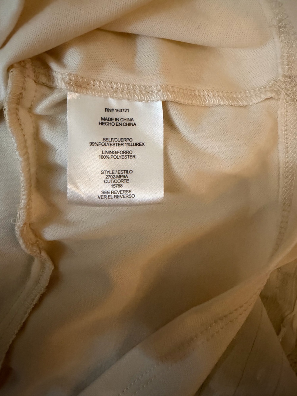 City Studio Cream Long-Sleeve Tiered Ruffle Dress - Picture 3 of 4